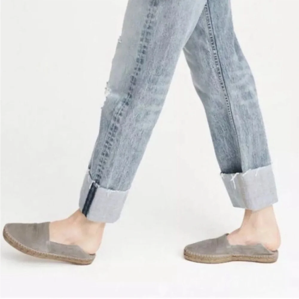 NWT rag & bone Edie Espadrilles in Cemento Suede (light gray) in Size 8